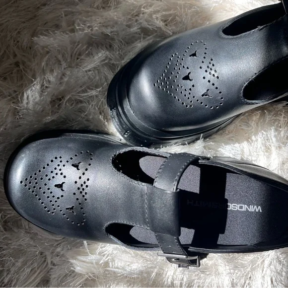 Windsor Smith Sour black leather platform shoes - Picture 3 of 4